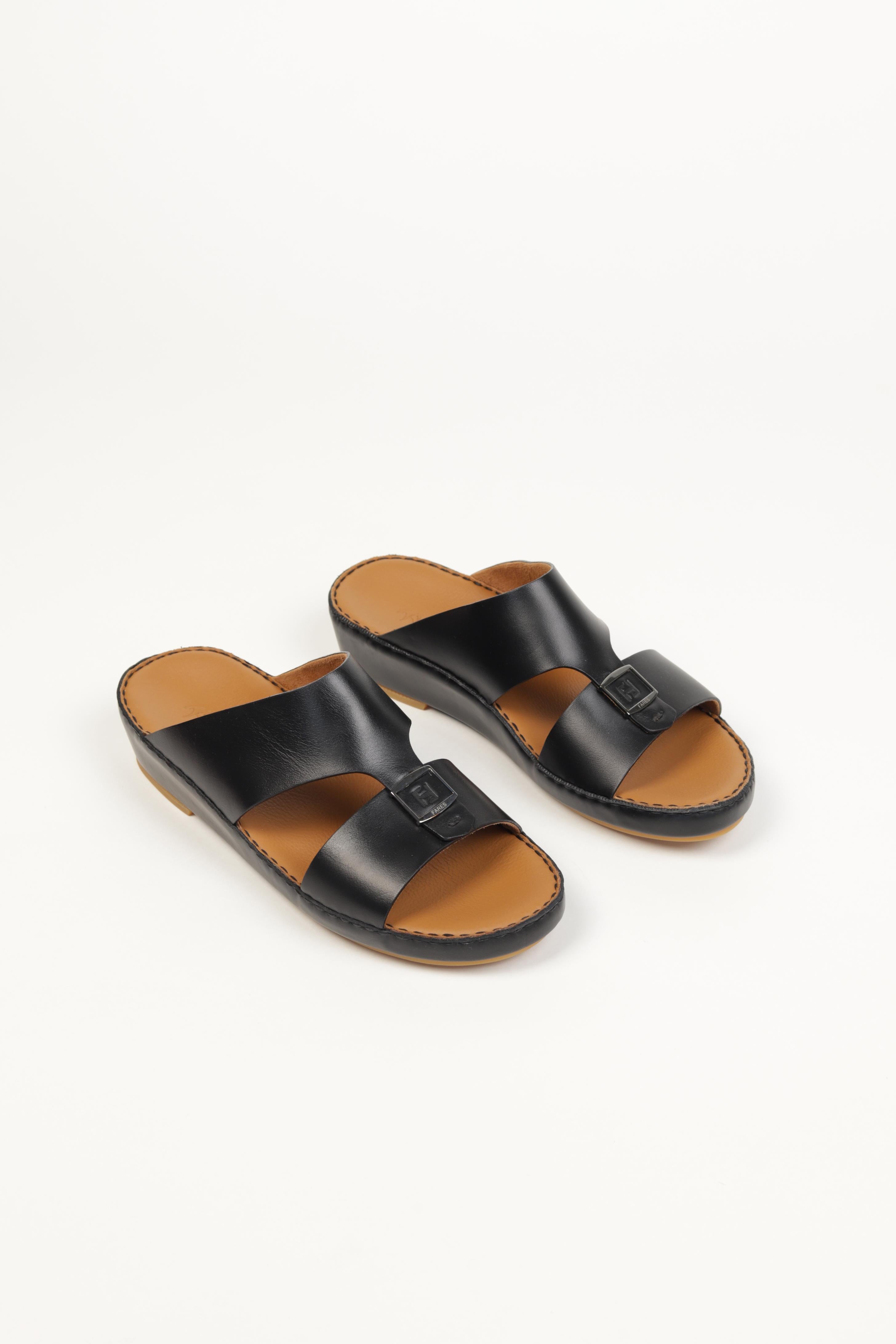 F3387 Soft Napa Calf FF Black - Fares